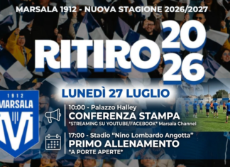 Marsala 1912, al via la nuova stagione, lunedรฌ 27 luglio conferenza stampa e primo allenamento a porte aperte