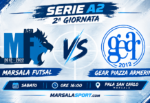 Marsala Futsal, esordio casalingo in Serie A2: al Pala San Carlo arriva la GEAR Piazza Armerina