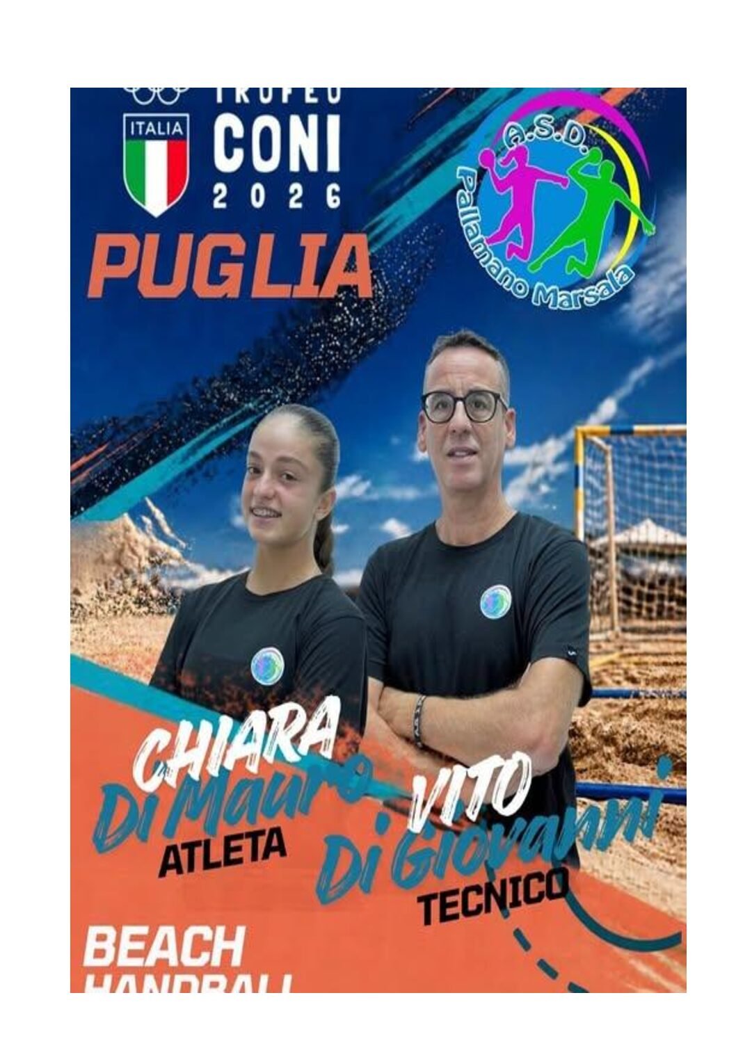 TROFEO CONI PUGLIA 2026: la Pallamano MARSALA difende il titolo italiano